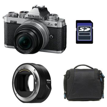 Cámara Mirrorless Nikon Z Fc 20.9MP 16-50mm Plata WiFi Bluetooth + Adaptador FTZ II