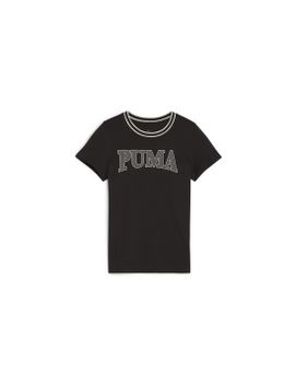 Camiseta Puma QUAD G Negro Infantil
