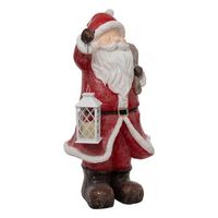 papa noel con linterna de resina 1 lampara h119cm d