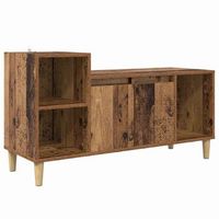gabinete de tv 100 x 35 x 55 cm madera vieja vidaxl