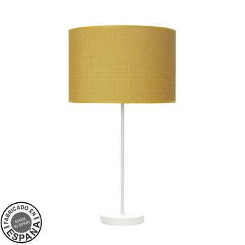 Sobremesa Alto 1xE27 Blanco Amarillo 63x30x30cm MODA