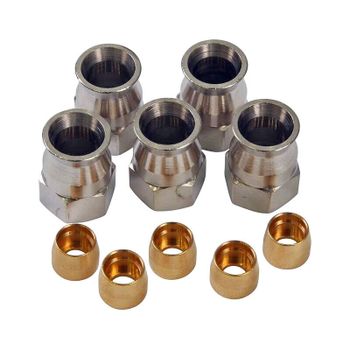 Tuerca de racor para latiguillo de freno Allegri kit completo 5pc gris