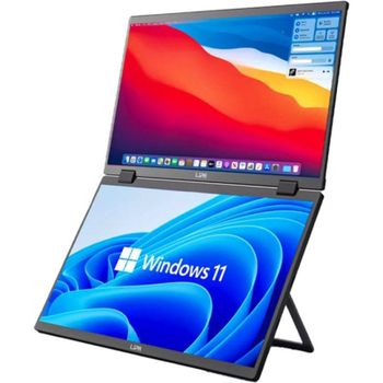 Lipa HDR-72 Monitor Portátil Dual Doble Pantalla 15.6