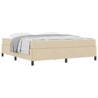cama tapizada  200 x 180 cm   - crema
