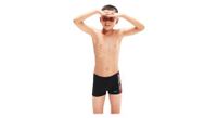 speedo eco  dig panel aquashort negro rojo