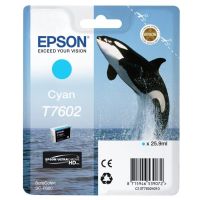 cartucho de tinta epson t7602 cian 259 ml original para surecolor sc-p600