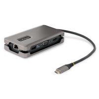 adaptador multipuerto usb-c startechcom hdmi 4k 60hz vga 3xusb 100w pd ethernet gigabit cable 32cm gris