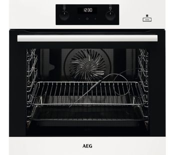 AEG SteamBake BES356010W Electric Steam Oven - White, White