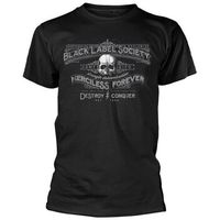 black label society camiseta merciless forever para hombre