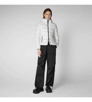 save the duck para mujer d31470w-love21 chaqueta cosmary blanco xs casual sostenible nylon reciclado
