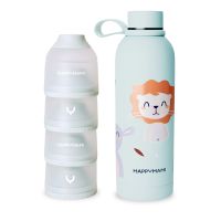 pack termo y dosificador de leche en polvo happymami menta suave menta suave