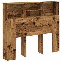 cabecero armario madera ingenieria envejecida 120x19x1035 cm vidaxl