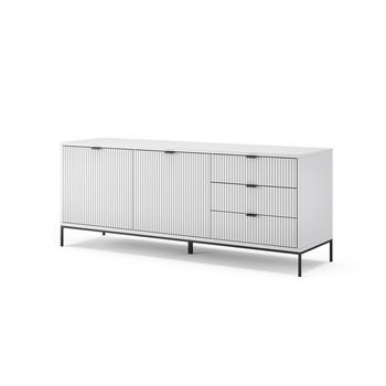 Tablero Bajo  Eliza 150 X 60 Cm Con 3 Cajones, 2 Puertas Vicco