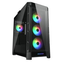 cougar duoface pro rgb mid tower cristal templado usb-c negra