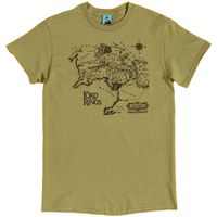 the lord of the rings camiseta middle earth map para mujer