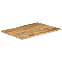 tablero de mesa  tablero escritorio borde natural madera maciza mango 110x80x25 cm