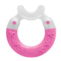 mam pink bite  brush teether