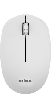 Nilox Ratón Wireless, 1000 DPI, 3 botones, Gris