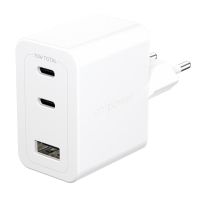 cargador multiple panzerglass turbo 70w 2xusb-c usb-a enchufe ue blanco