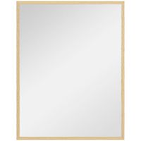 espejo de pared 70x2x90 cm madera natural