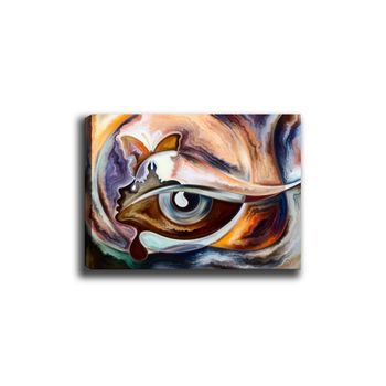 Pintura Decorativa Lienzo Canvas Tablo-43 Multicolor 70x100 Cm