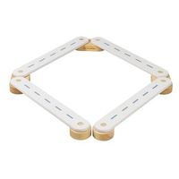 meowbaby sendero sensorial madera blanco 4 elementos