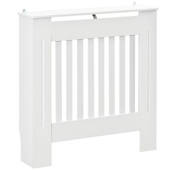 Cubierta de radiador 78x19x81 cm blanco