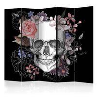 biombo - skull and flowers ii 225x172 cm