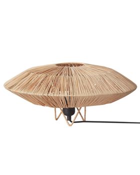 Lámpara de mesa  mimbre natural