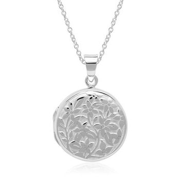 Cadena de plata 925 con medallón grabable