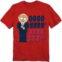 south park camiseta oh jeez para mujer