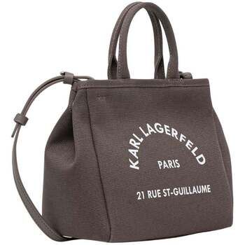 Karl Lagerfeld Bolsa Mini bolso tote convertible de algodón topo para mujer