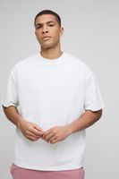 camiseta oversize gruesa blanco