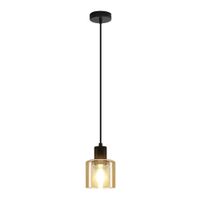 emmen - lampara colgante de metal amarillo 11 cm e27