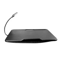 mesa auxiliar de plastico negra 40x33cm