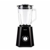 mellerware - batidora de vaso electrica 1500w jarra cristal 15l 6 cuchillas tratamiento fruta smoothie picadora batidos picahielos inox t
