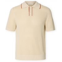 selected polo jesse knit - birchpotter para hombre