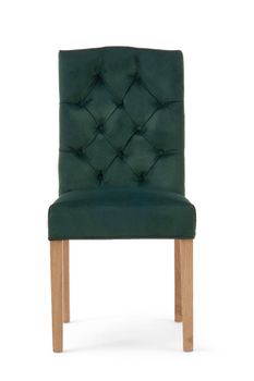 Claudia Green Velvet Dining Chairs - Green