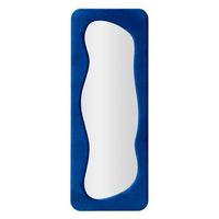 espejo de pared de terciopelo azul cm 60x4x160