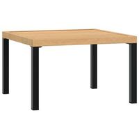 mesa de centro de jardin  mesa de exterior aluminio negro 65x65x40 cm