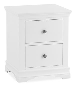 Brooklyn White Large Bedside Table
