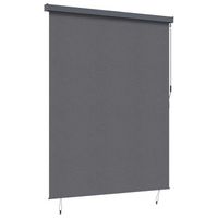 estor enrollable rayado antracita 200 x 250 cm tela y aluminio