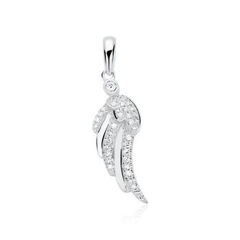 Colgante wing de oro blanco 14 quilates con diamantes