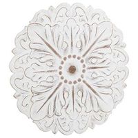 panel decorativo de madera tallada blanco