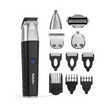 Cortapelos Babyliss Multigroom MT812E, 5 Posiciones, 240 minutos Autonomía, Cuchillas StainlessSteel