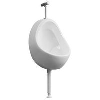 urinario de pared con valvula de descarga ceramica blanco vidaxl