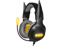 auriculares gaming - fr-tec dc batman diadema microfono luz led multiplataforma negro