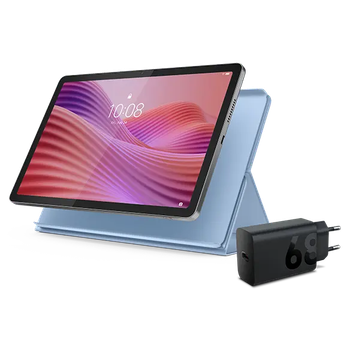 Lenovo Tab (4GB 64GB) (Wifi) - Luna Grey + Charging Adaptor & Folio (Blue) Procesador MediaTek Helio G85 (2,00 GHz )/Android/64 GB eMMC 5.1