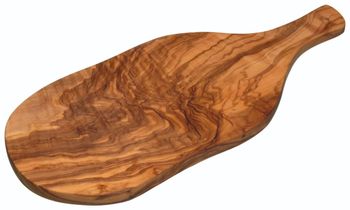 Tabla de servir de madera de olivo 17 x 39 x 1,8 cm marrón