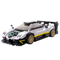 rastar - maqueta coche para montar pagani zonda r 387 piezas licencia oficial escala 128 incluye pegatinas instrucciones piezas de construccion para ninos coche desmontable juguete juguetes
